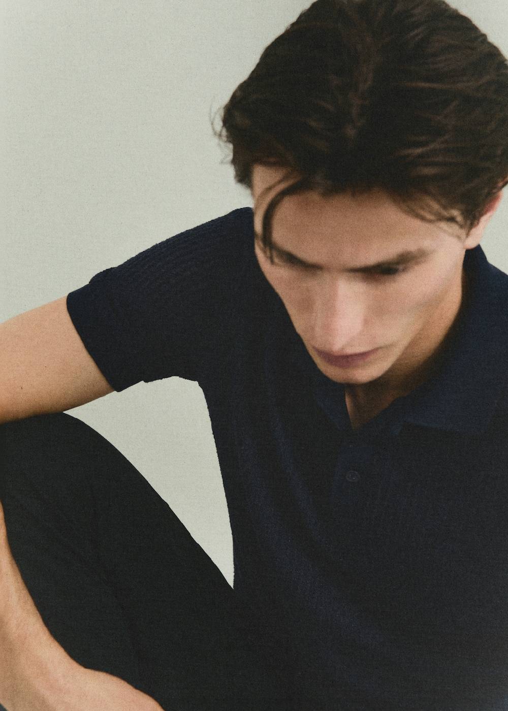 Mango Regular-Fit-Poloshirt mit Lochmuster Sonderangebote
