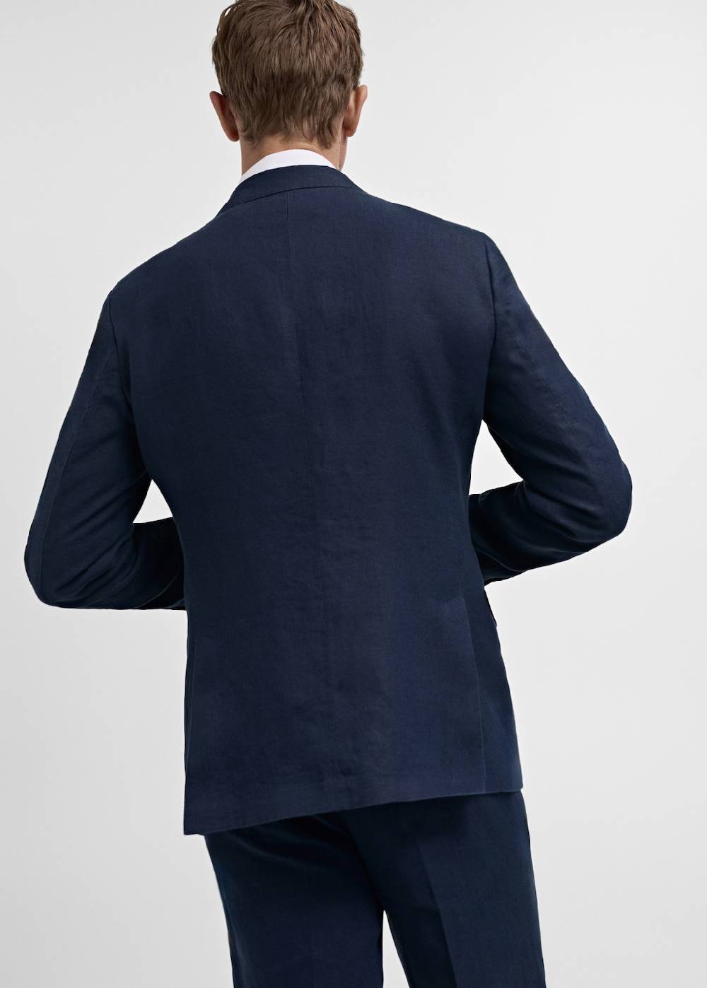 Mango Slim Fit-Anzugjacke aus 100 % Leinen Riesige Ersparnisse