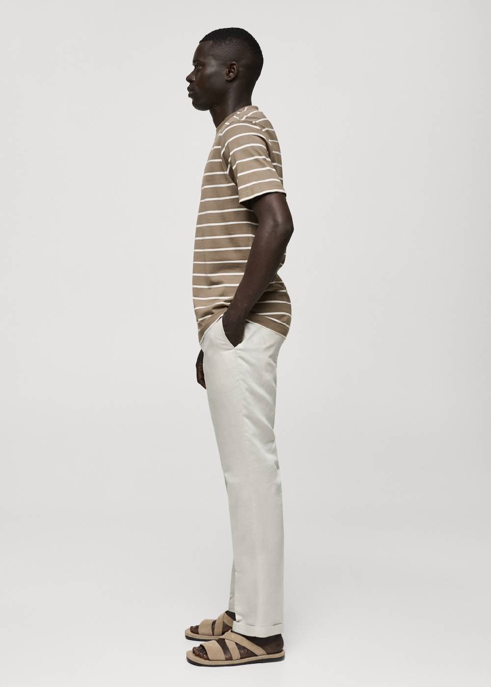 Mango Gestreiftes Baumwoll-Shirt Super Sparpreis