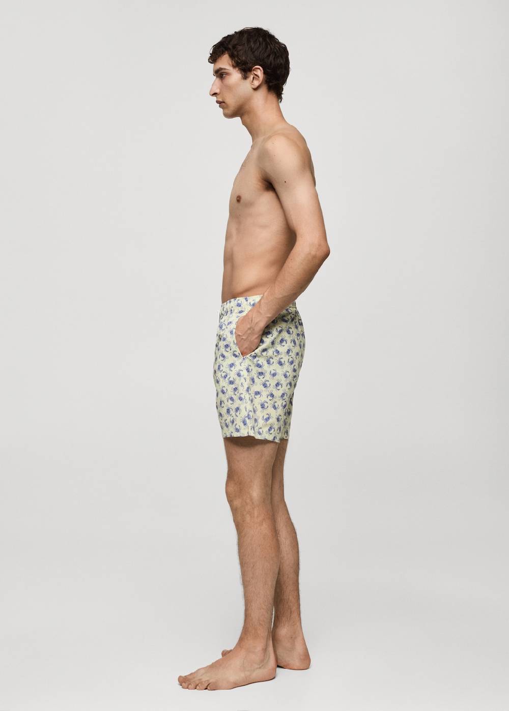 Mango Badeshorts mit Krebsmotiv Letzter Tag