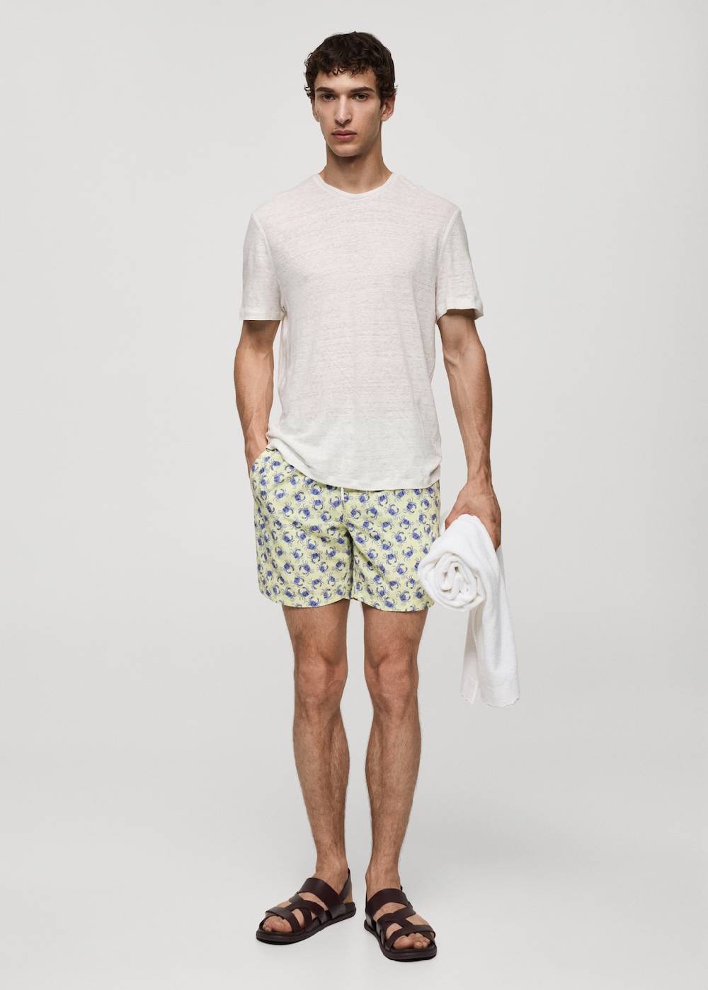 Mango Badeshorts mit Krebsmotiv Letzter Tag