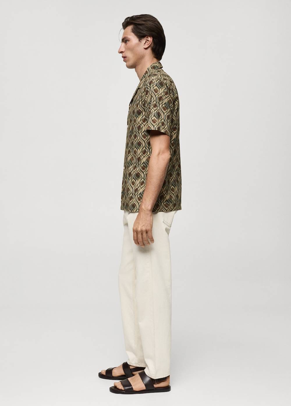 Mango Fließendes Regular Fit-Hemd mit Muster Zeitbegrenzte Promotion