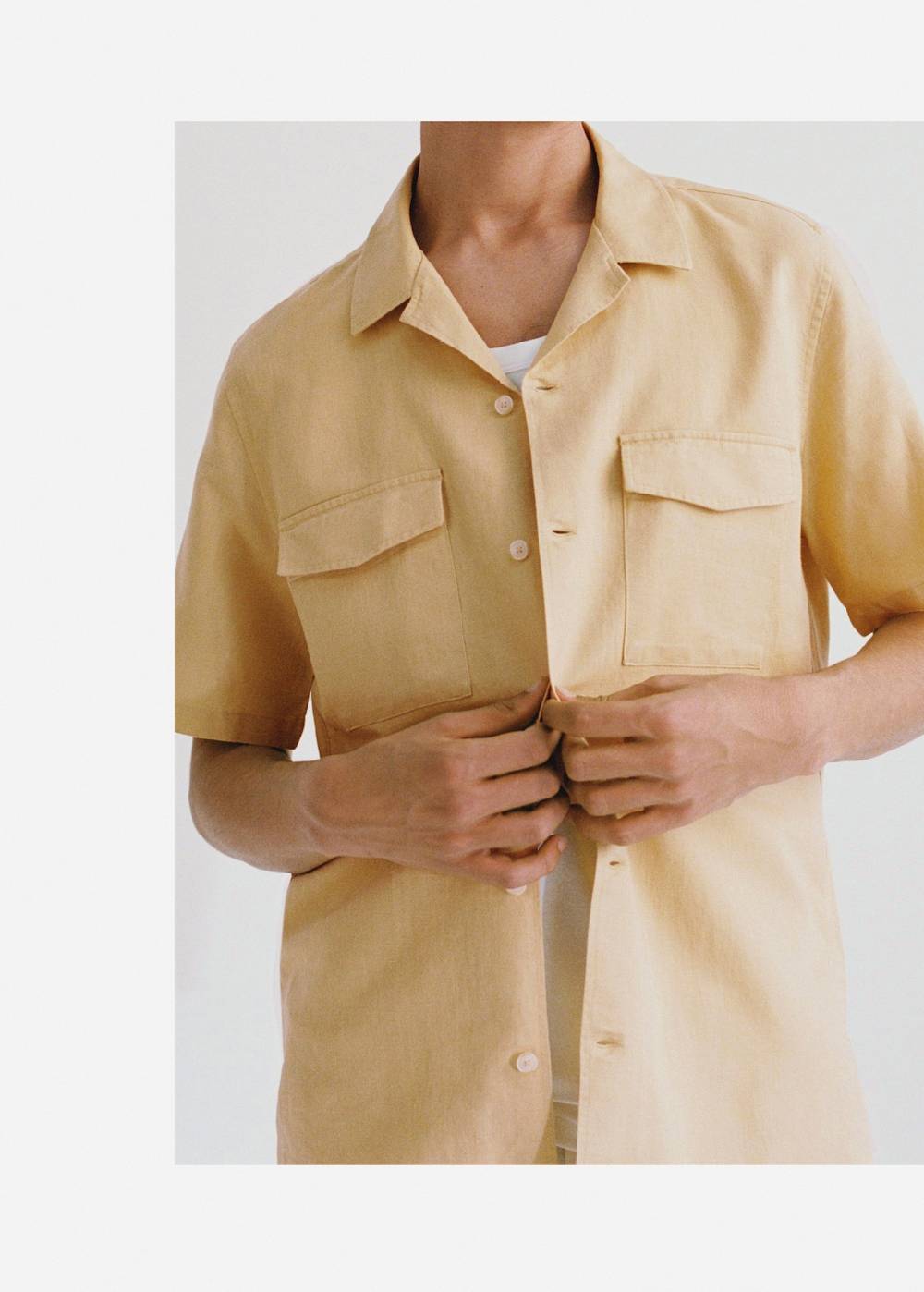 Mango Regular Fit-Hemd aus Leinen mit Baumwolle Bis zu 60% Rabatt