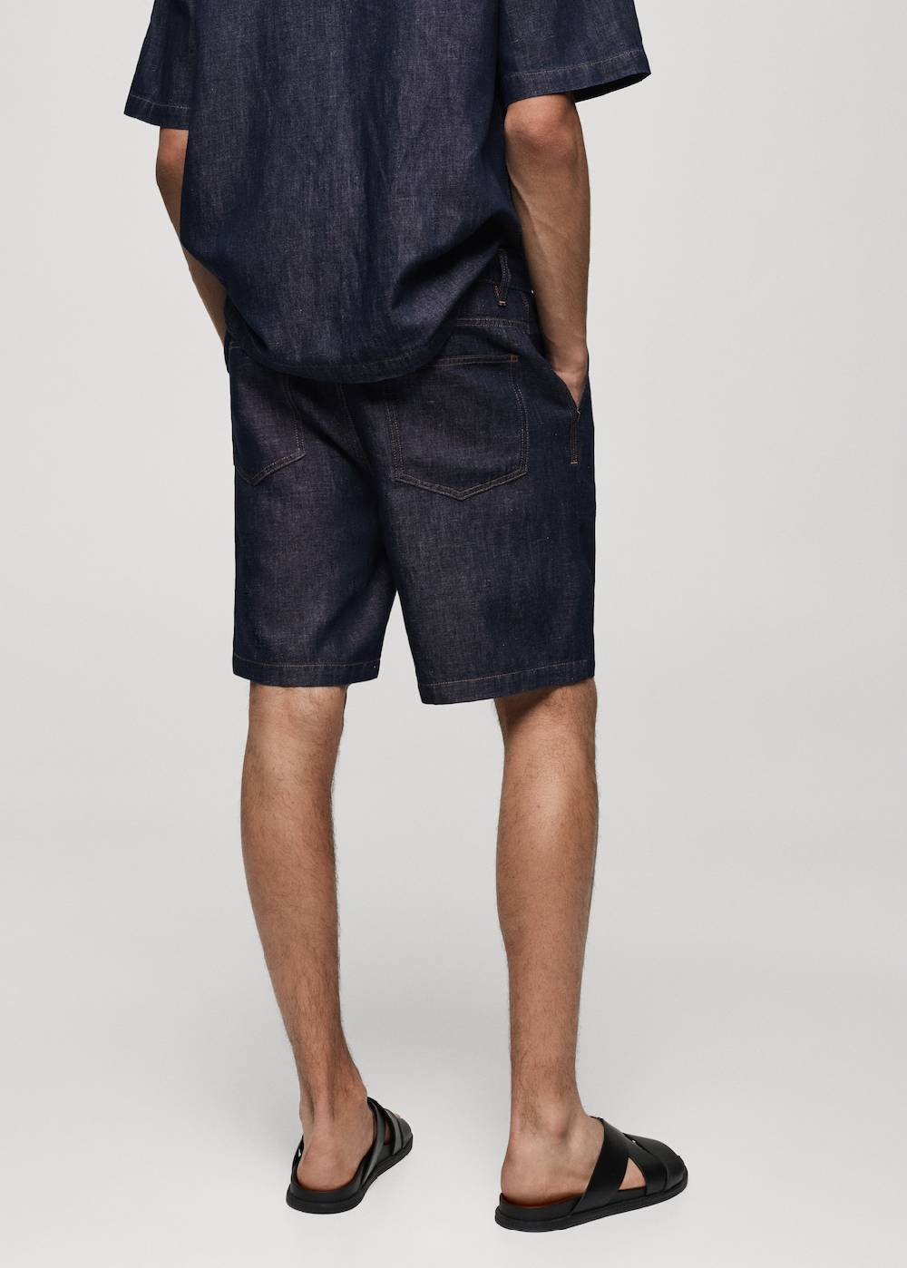 Mango Bermudashorts aus 100 % Baumwolle mit Denim-Effekt Nur noch ein Tag übrig