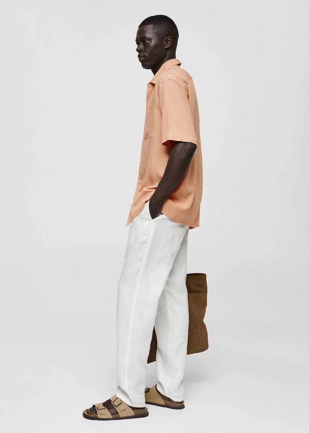 Mango Relaxed-Fit-Hemd aus 100 % Tencel Riesige Rabatte