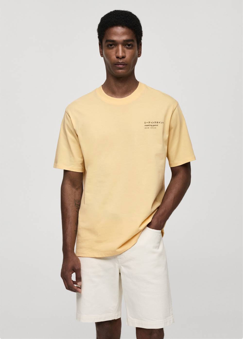 Mango Bedrucktes Baumwoll-T-Shirt 50% Rabatt mit kostenlosem Versand