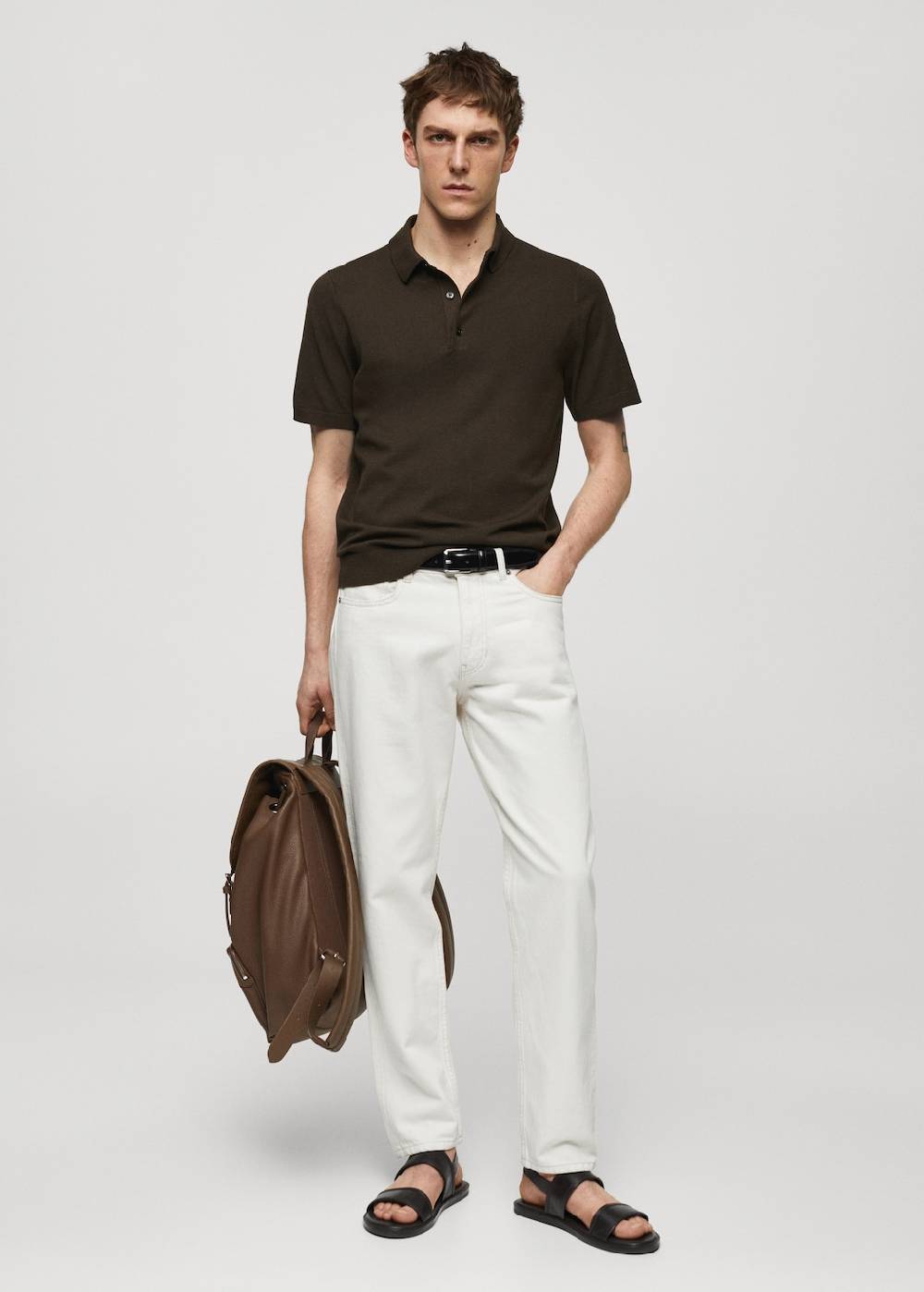 Mango Feinstrick-Poloshirt Clearance-Verkauf