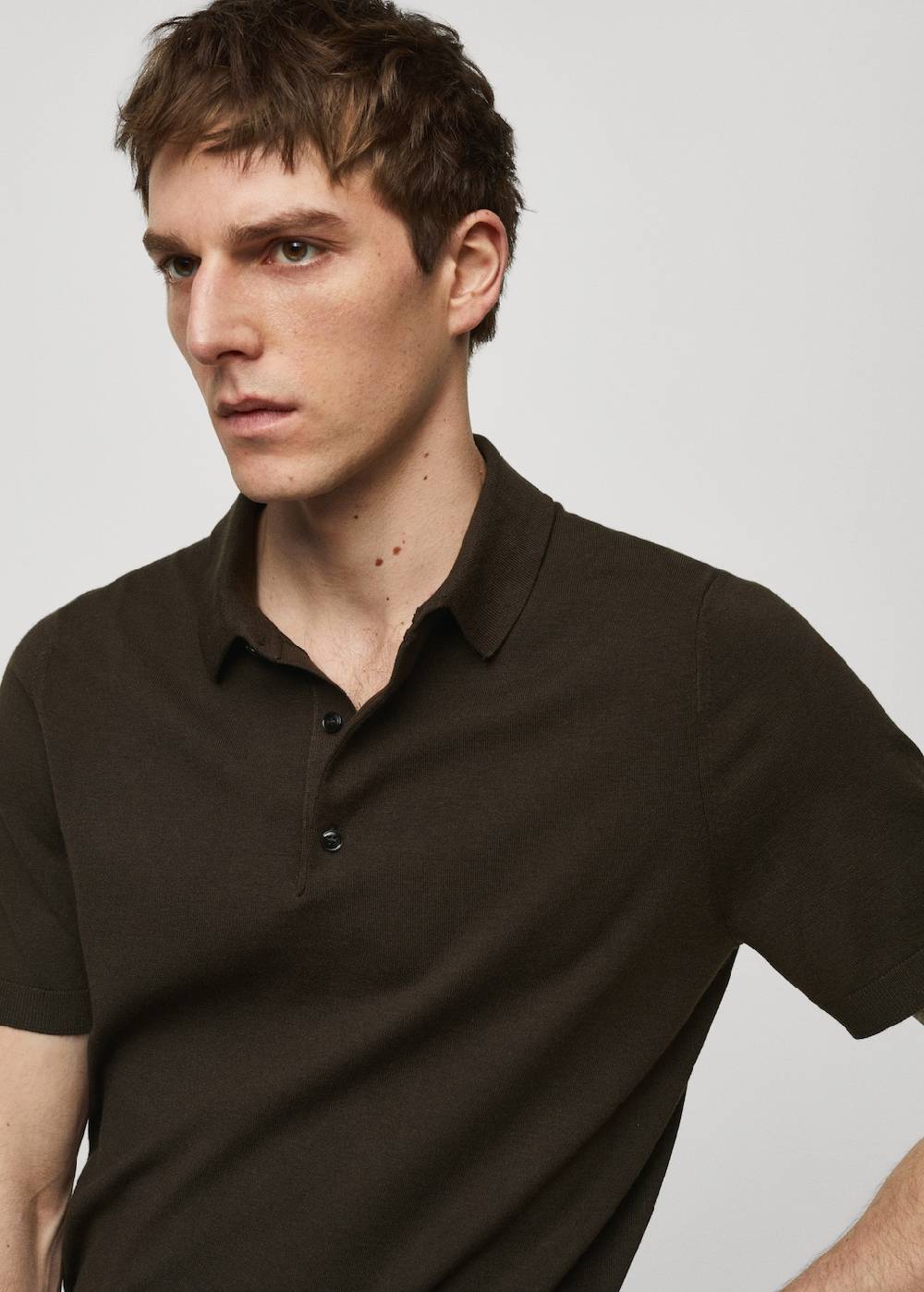 Mango Feinstrick-Poloshirt Clearance-Verkauf