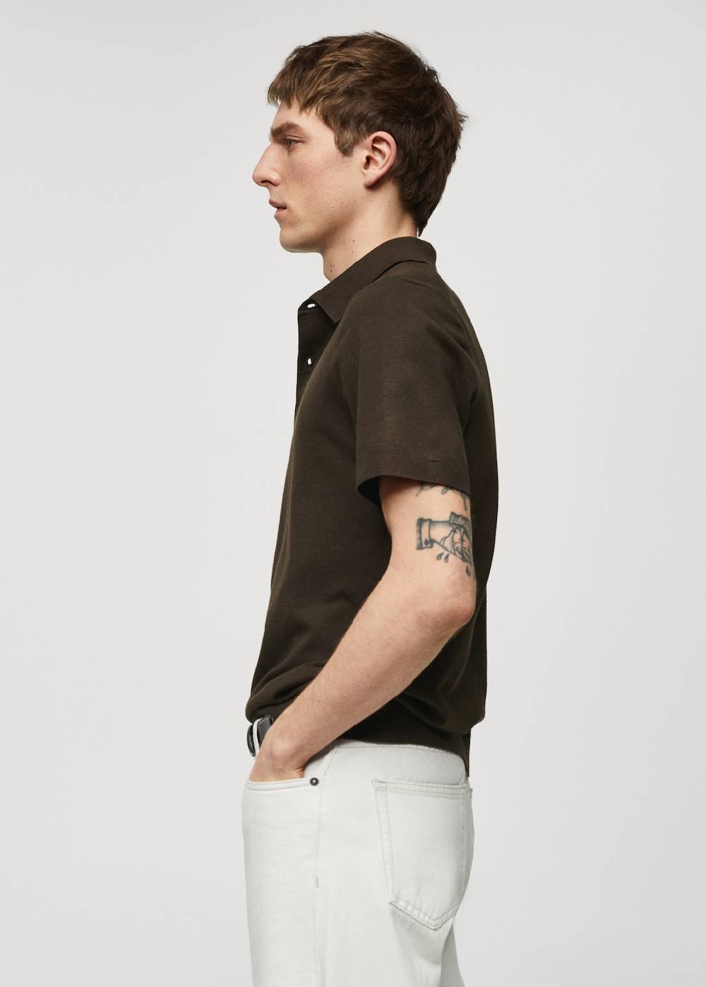Mango Feinstrick-Poloshirt Clearance-Verkauf