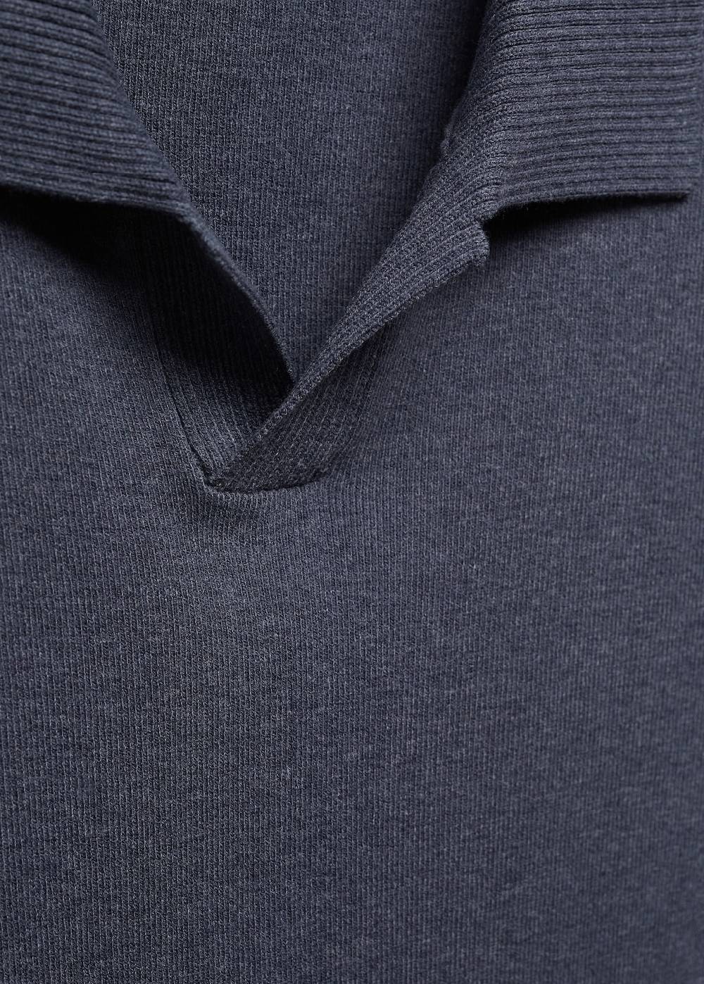 Mango Feinstrick-Poloshirt aus Baumwolle Fabrikladen