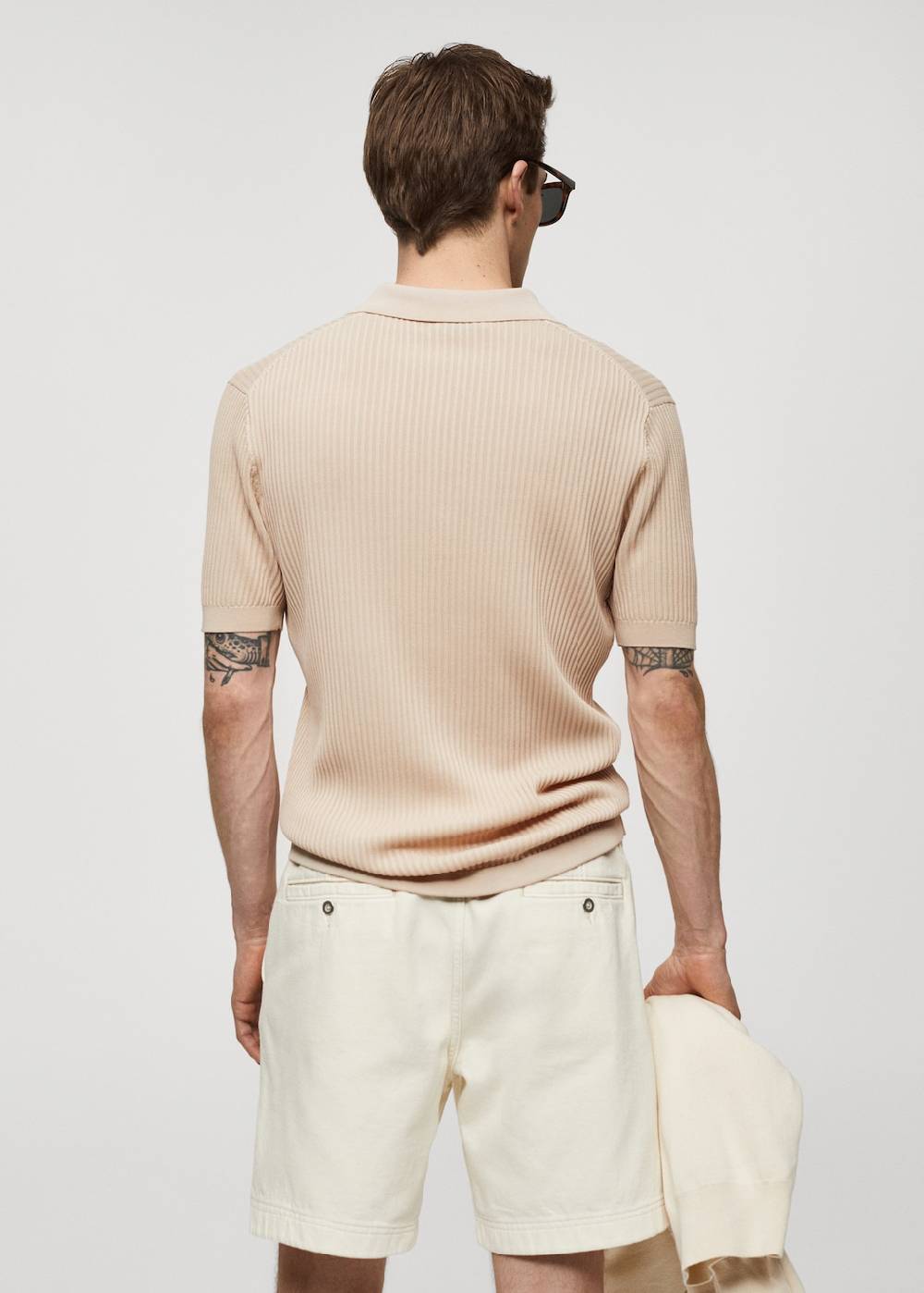 Mango Strick-Poloshirt aus Baumwolle zollfrei
