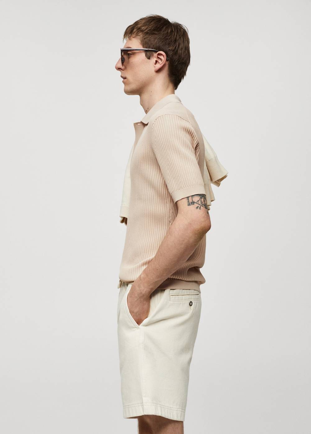 Mango Strick-Poloshirt aus Baumwolle zollfrei