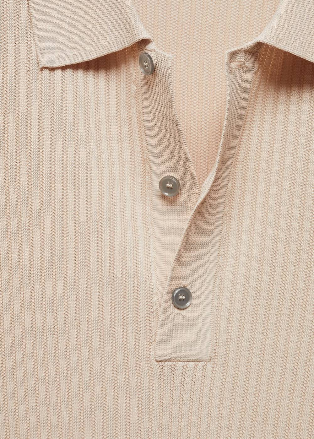 Mango Strick-Poloshirt aus Baumwolle zollfrei