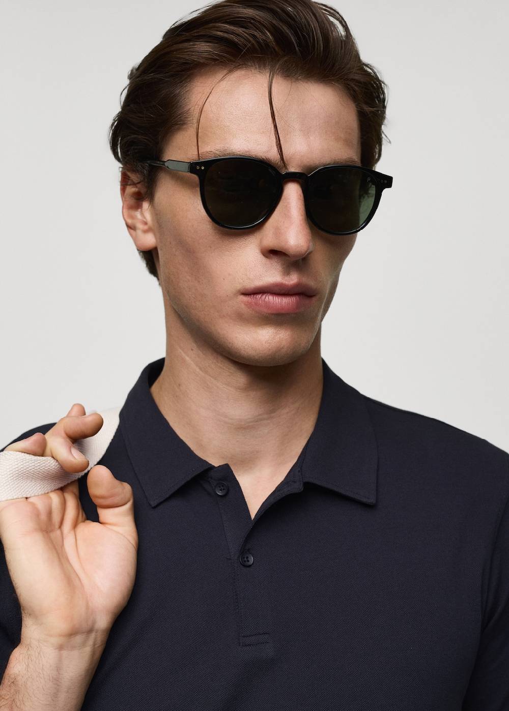 Mango Strukturiertes Slim-Fit-Poloshirt aus Baumwoll-Piqué 50% Rabatt für begrenzte Zeit