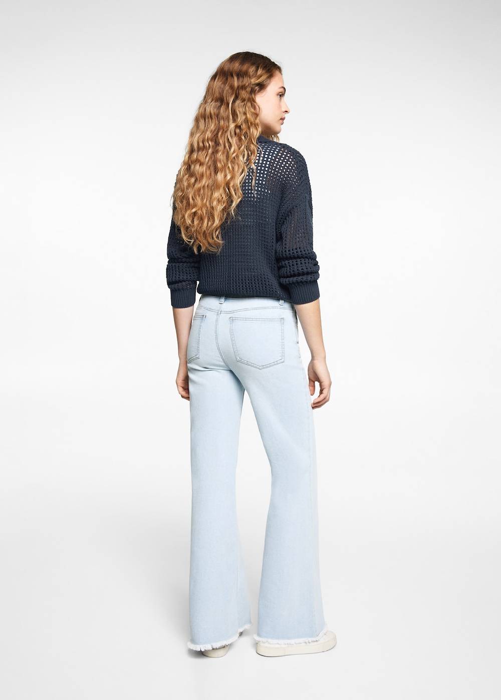 Mango Wideleg-Jeans mit mittlerer Bundhöhe Outlet