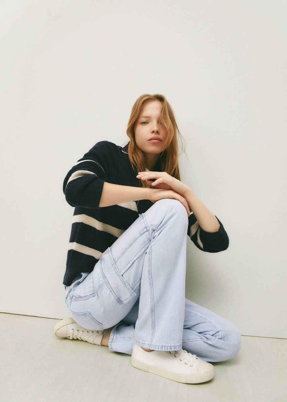 Mango Gerade Jeans im Cargo-Stil im Angebot