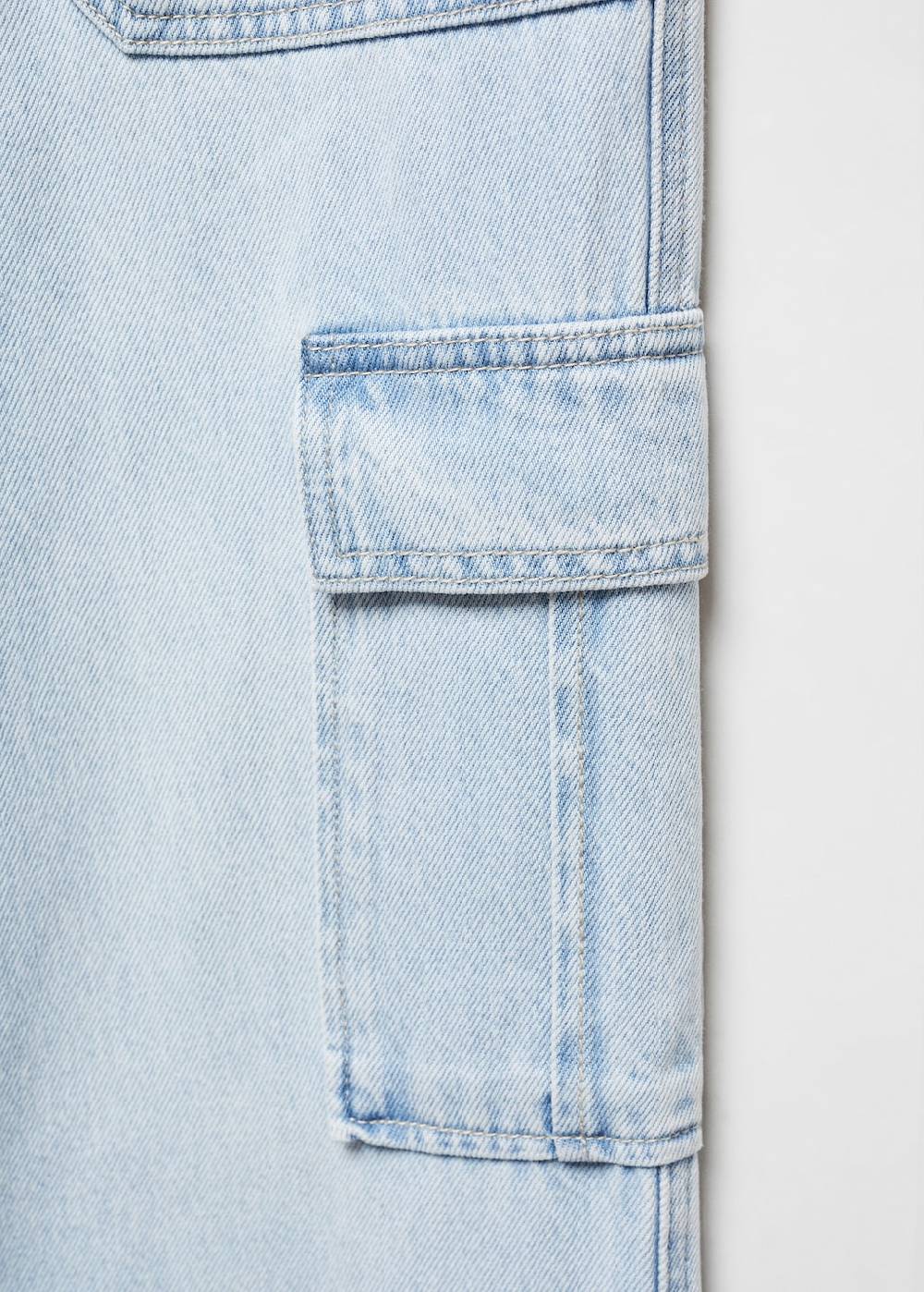 Mango Gerade Jeans im Cargo-Stil im Angebot