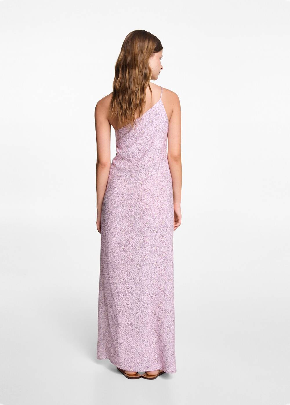 Mango Asymmetrisches Printkleid Kostenloser Versand