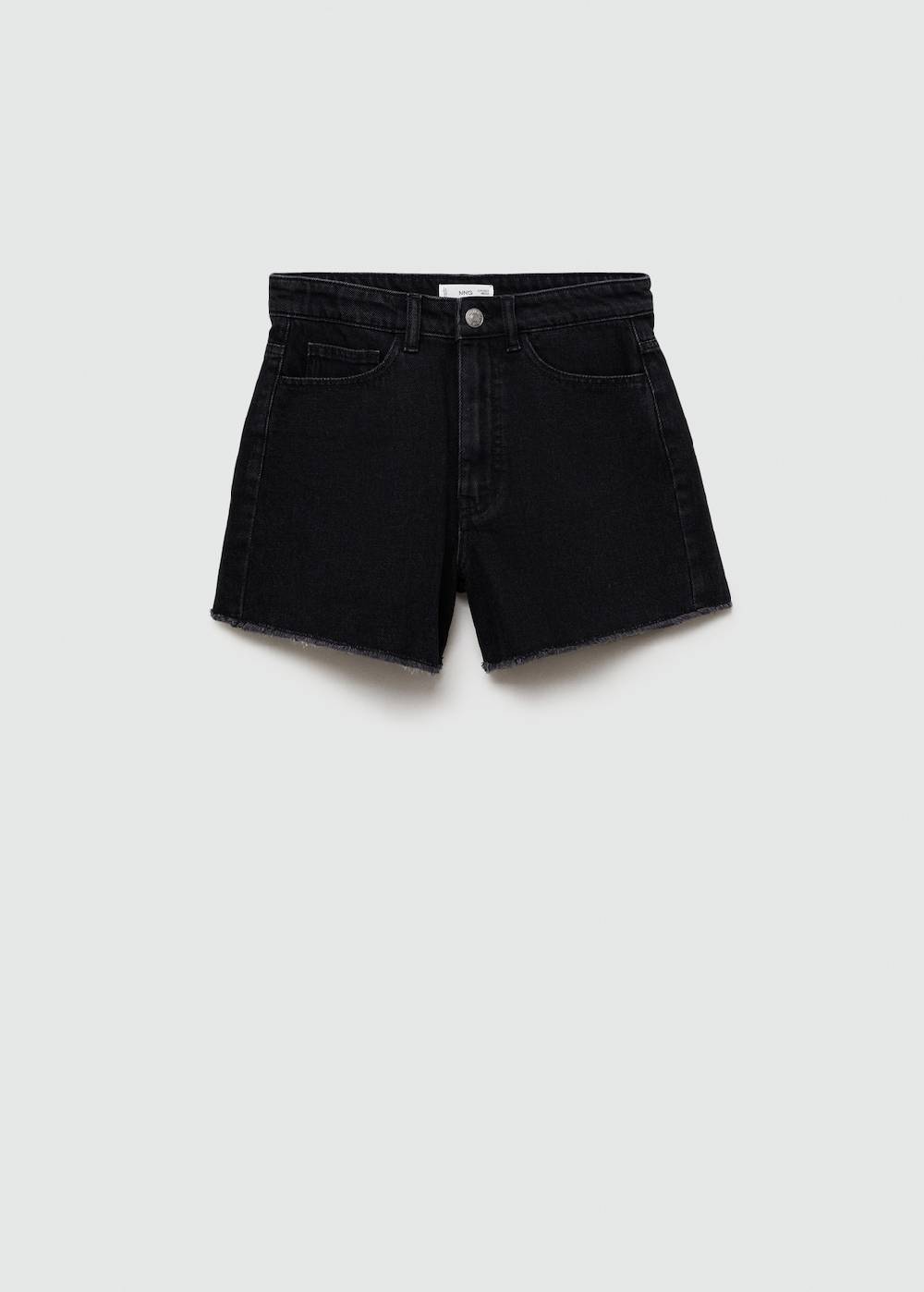 Mango Jeansshorts mit ausgefranstem Saum Rabatt