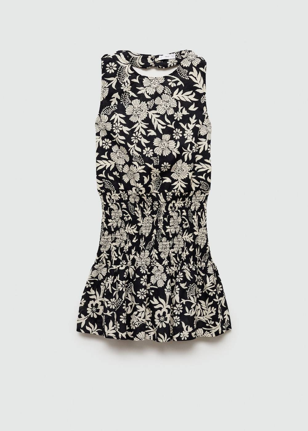 Mango Florales Kleid mit Raffdetails Günstig kaufen