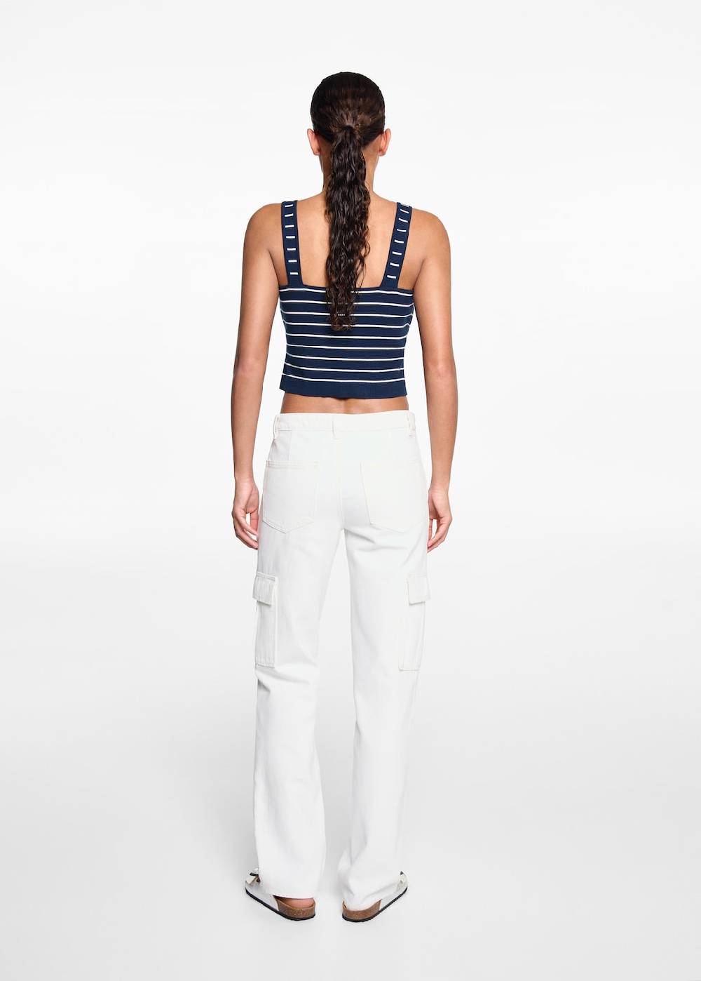Mango Gerade Jeans im Cargo-Stil Flash Sale