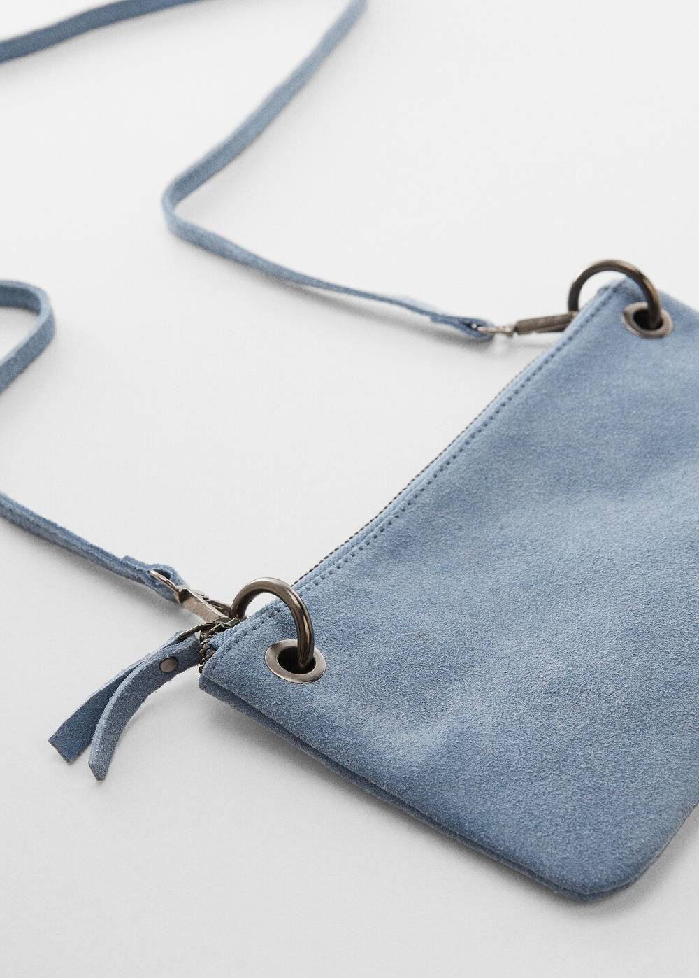 Mango Kuverttasche aus Leder Online Shopping
