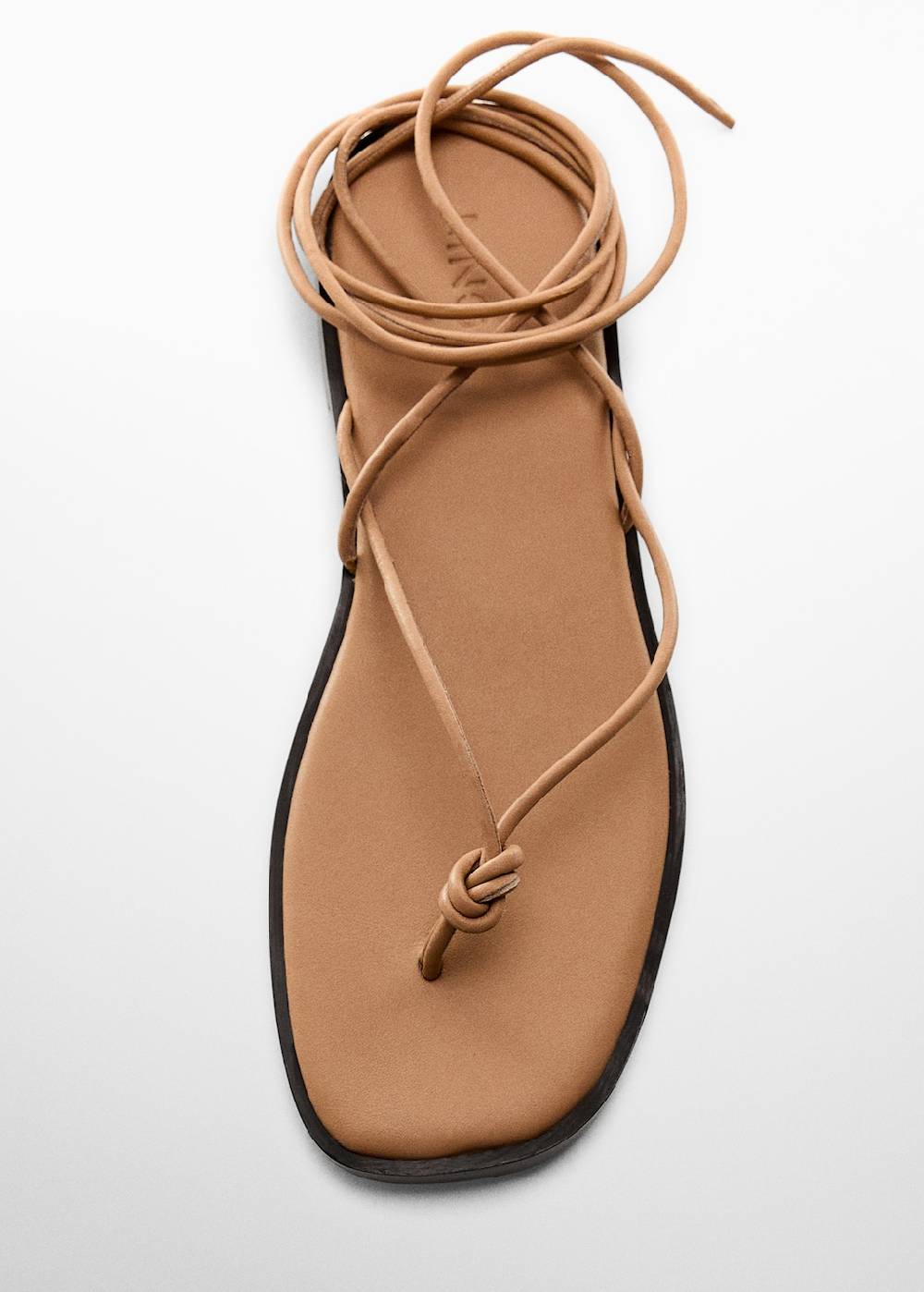 Mango Leder-Riemensandale Black Friday