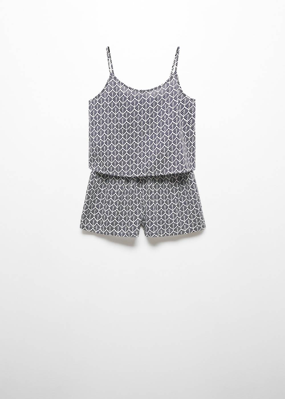 Mango Kurzer Print-Pyjama Heißer Verkauf