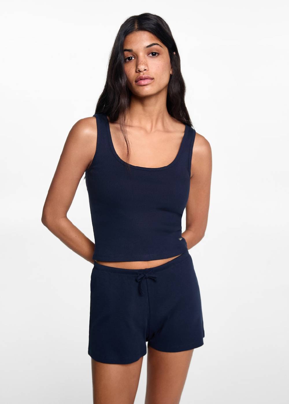 Mango Pack Kurzer Baumwoll-Pyjama Top Angebot