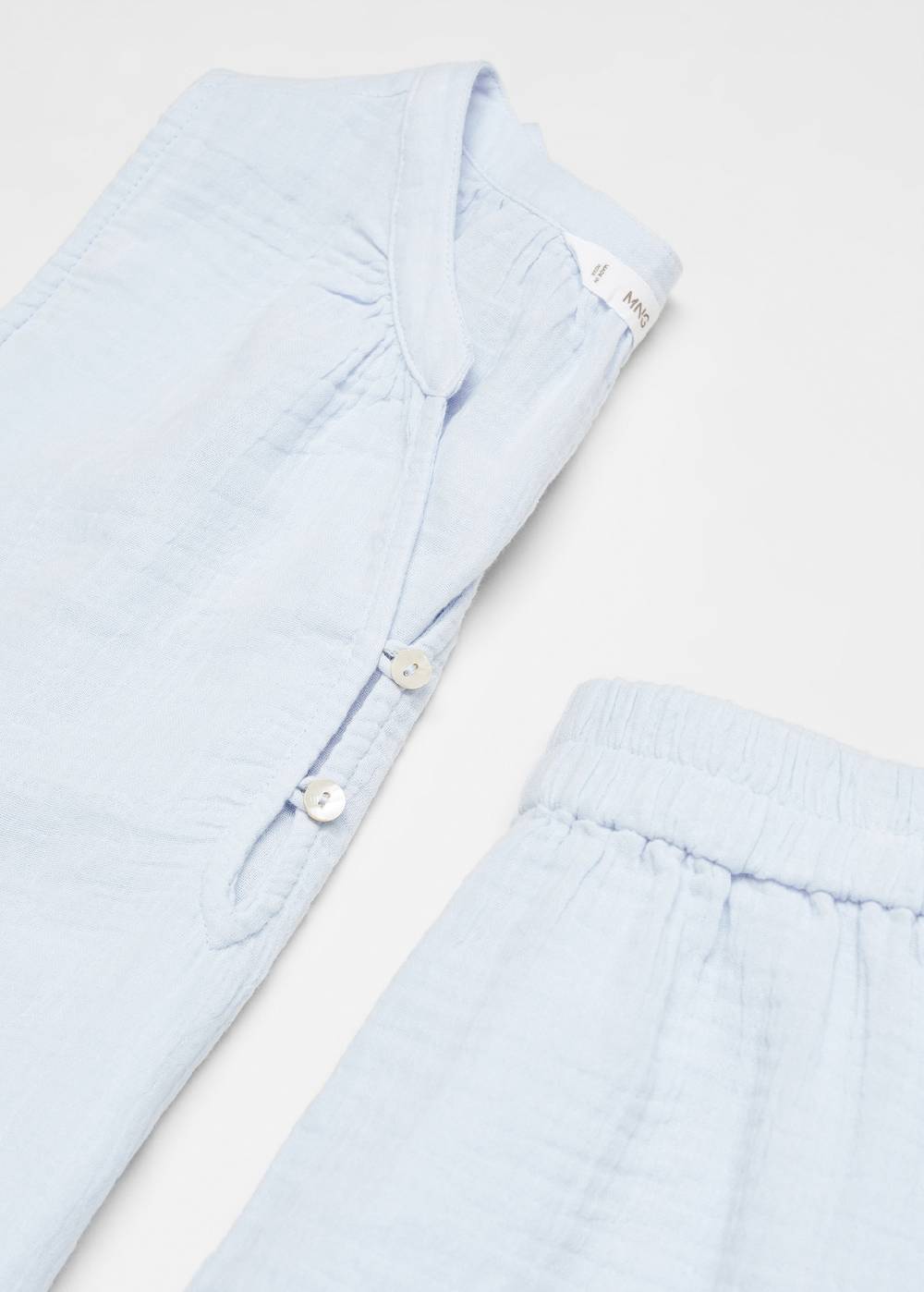 Mango Kurzer Schlafanzug aus Baumwolle Online Outlet