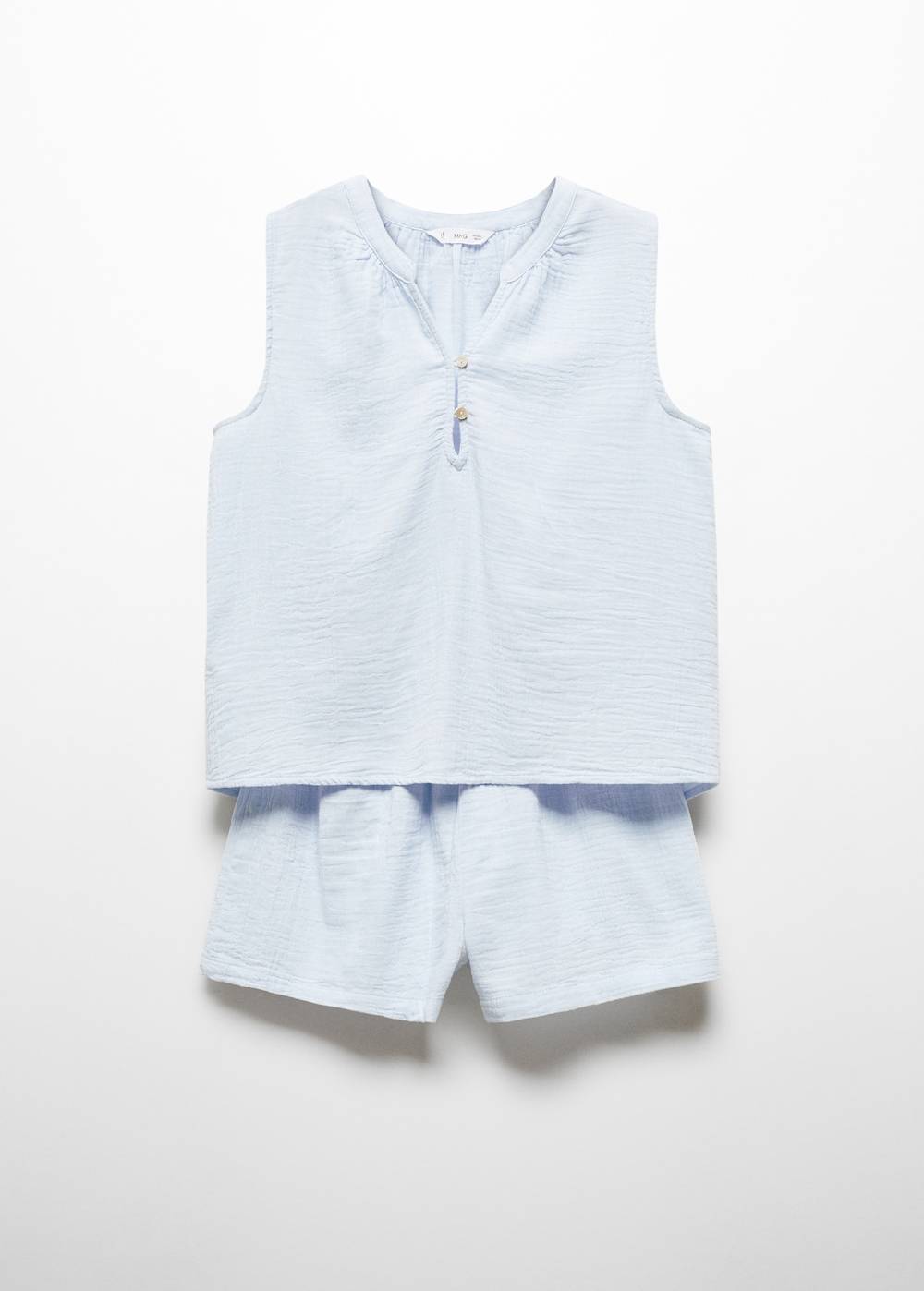 Mango Kurzer Schlafanzug aus Baumwolle Online Outlet