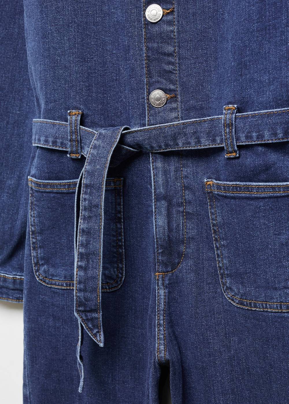 Mango Jeans-Jumpsuit mit Knöpfen Exklusive Angebote