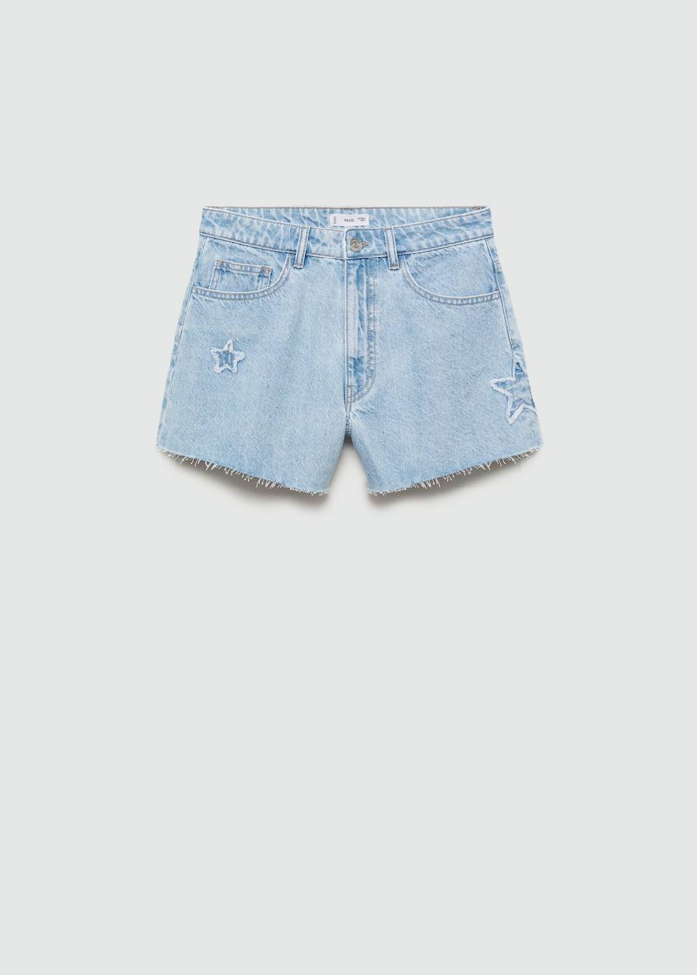 Mango Jeansshort mit Sternmotiv Tiefpreis