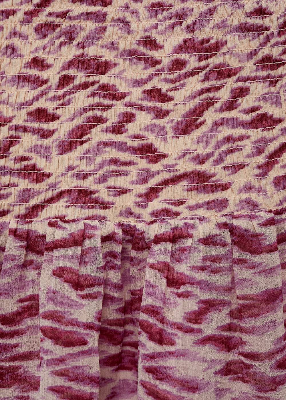 Mango Kleid mit Animal-Print Kostenlose Rückgabe