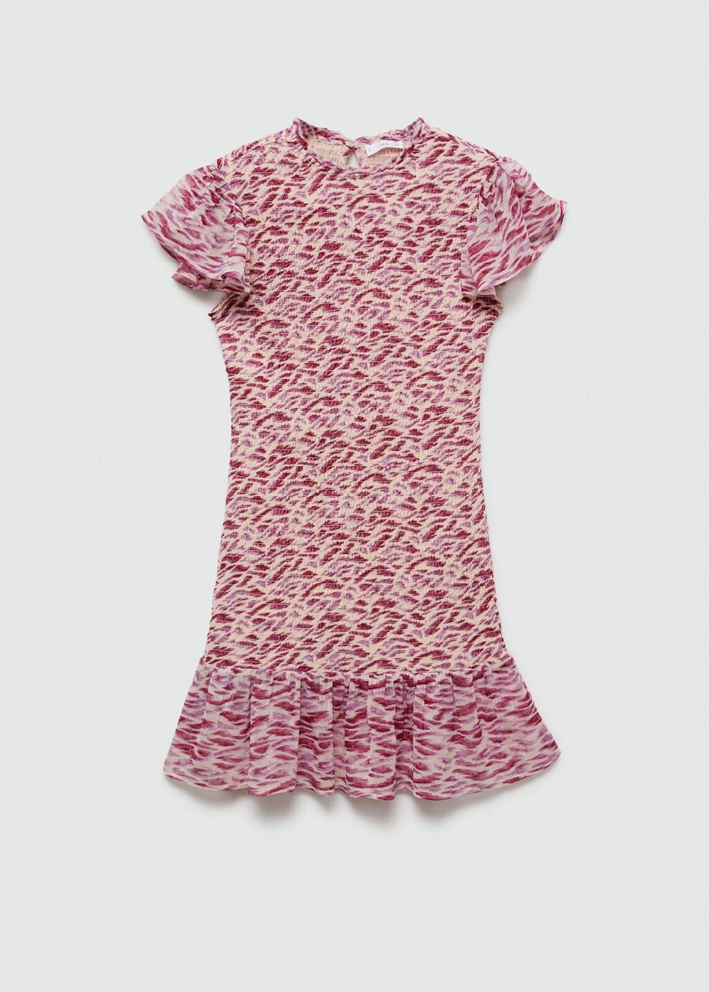 Mango Kleid mit Animal-Print Kostenlose Rückgabe
