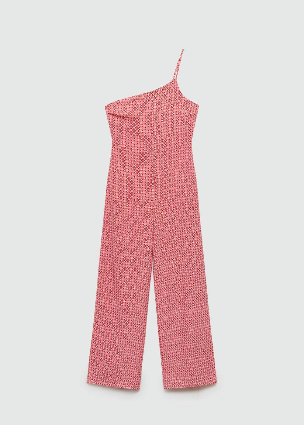 Mango Asymmetrischer Print-Jumpsuit Begrenzte Freigabe
