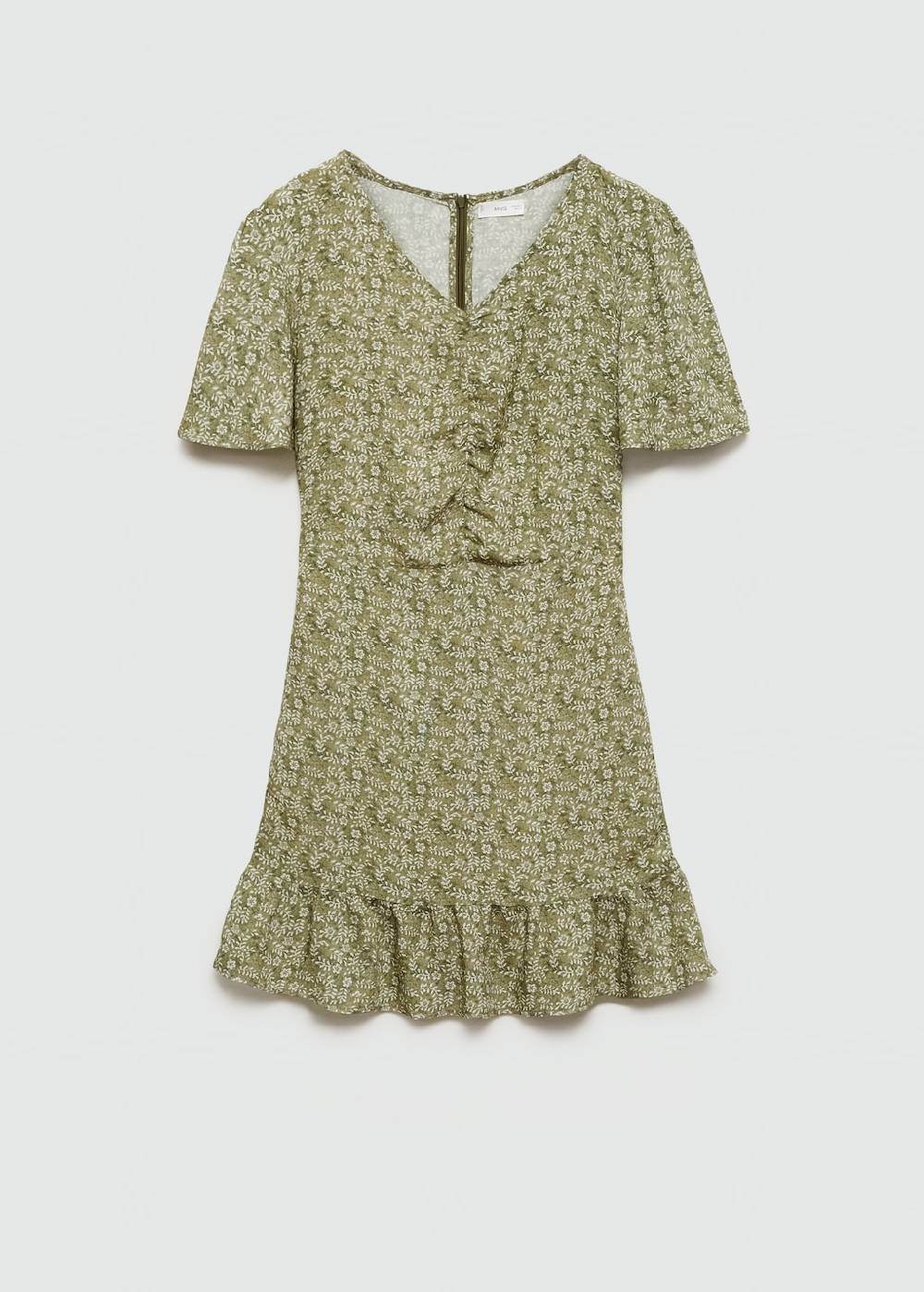 Mango Florales Kleid mit Rüschen Letzter Tag