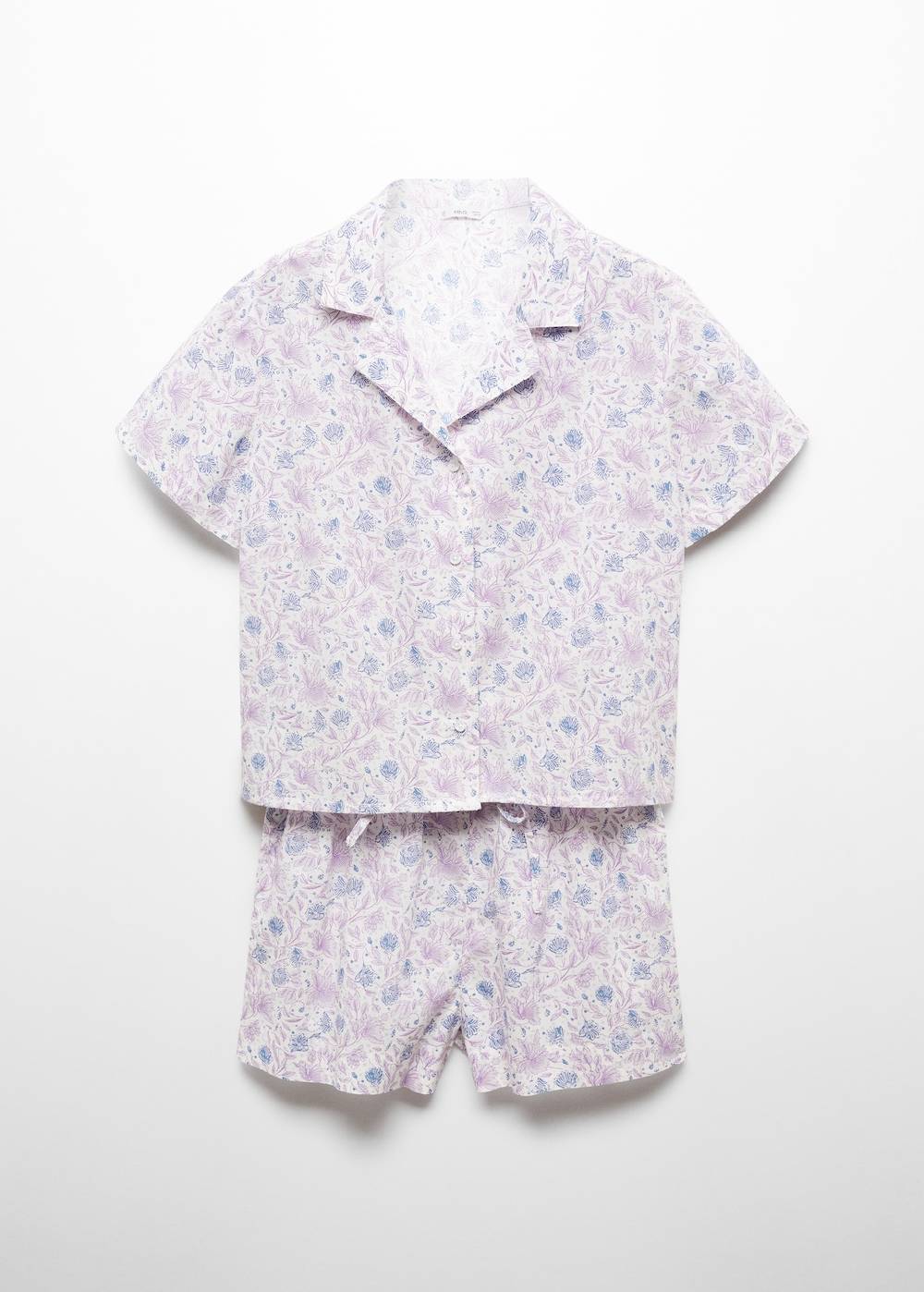 Mango Kurzer Print-Pyjama Bis zu 50% Rabatt