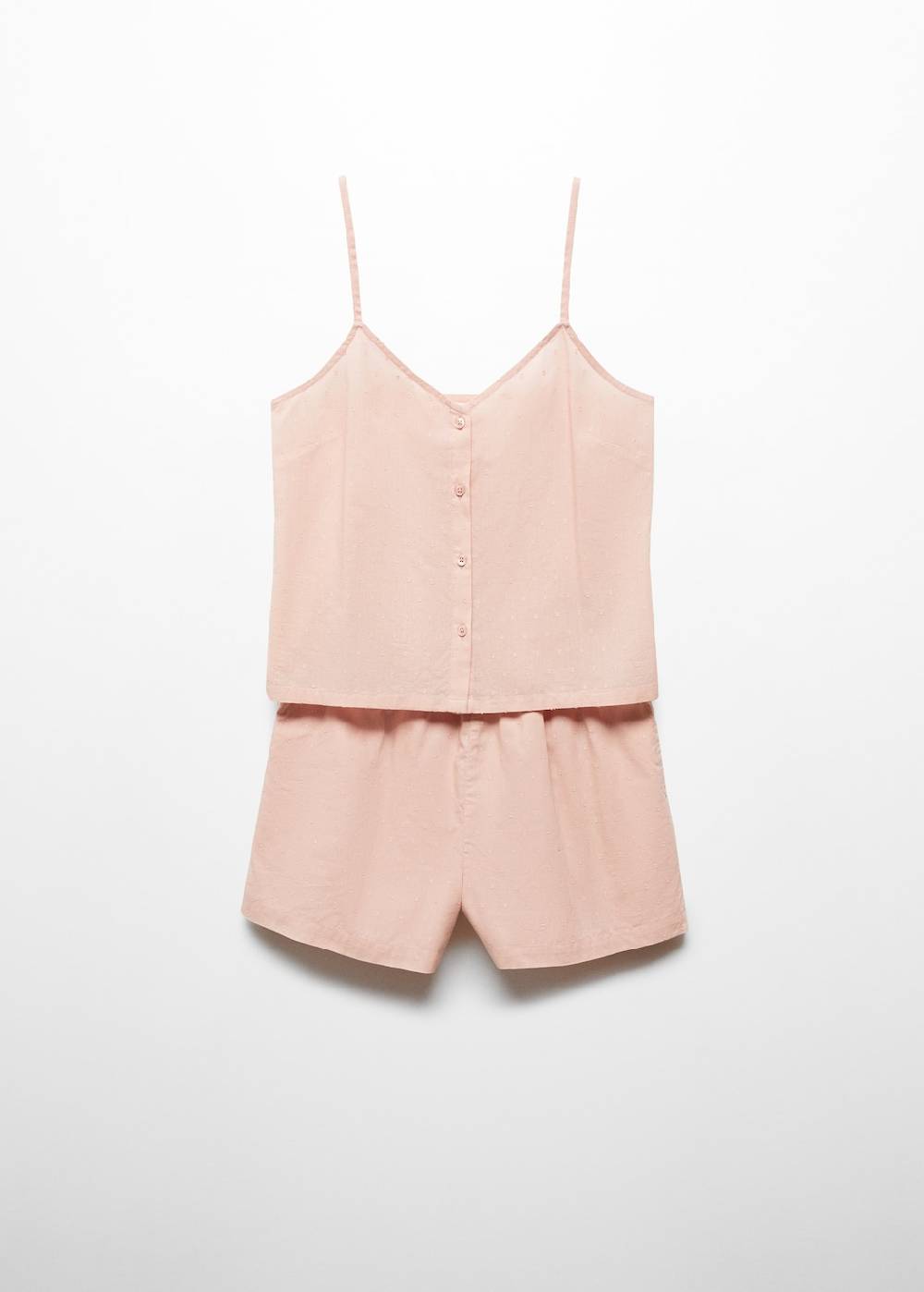 Mango Kurzer Pyjama mit Polka Dots Bis zu 60% Rabatt