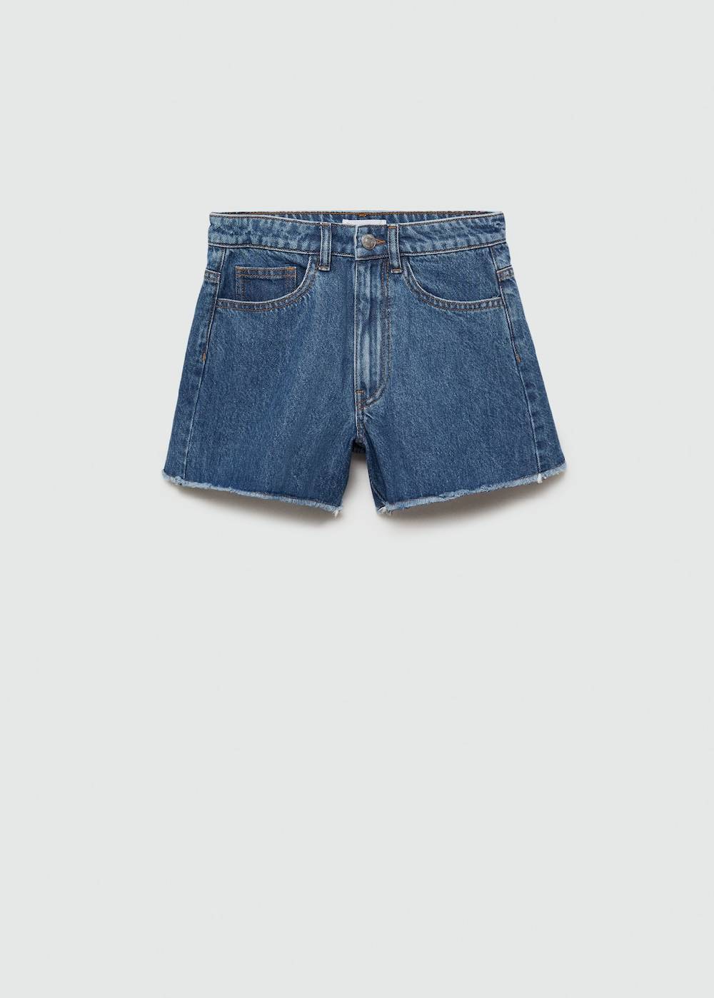 Mango Jeansshorts mit ausgefranstem Saum Bis zu 55% Rabatt