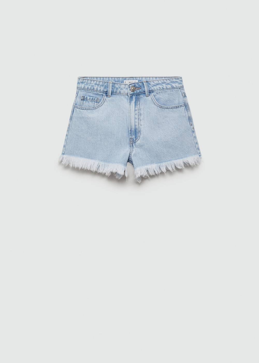 Mango Jeansshorts mit ausgefranstem Saum Riesige Rabatte