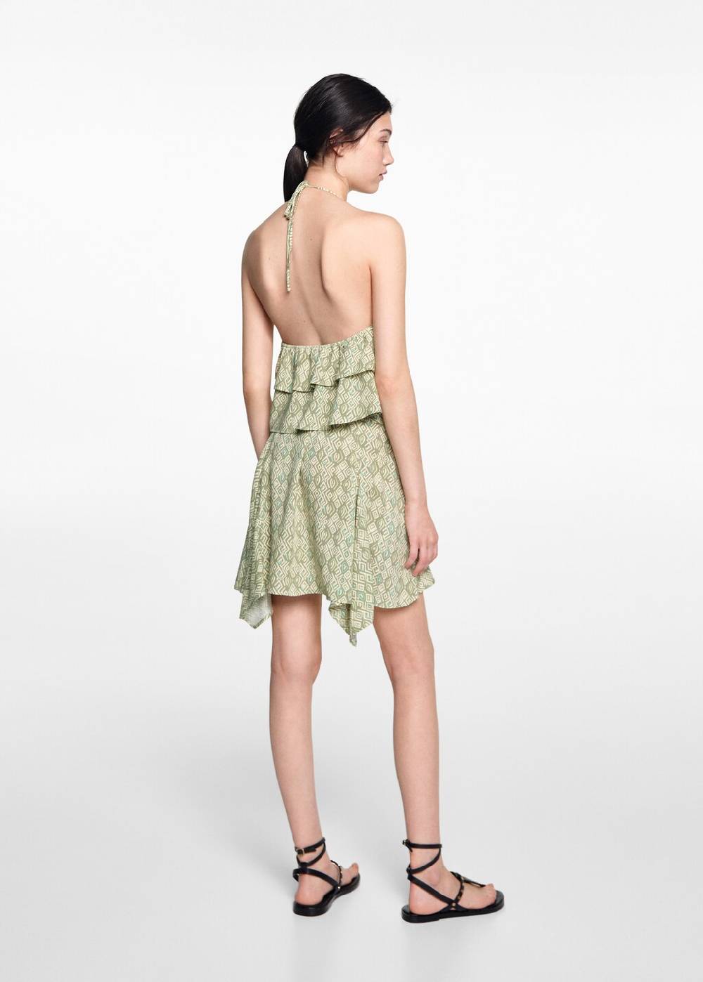 Mango Asymmetrisches Printkleid Begrenzt auf 3 Tage