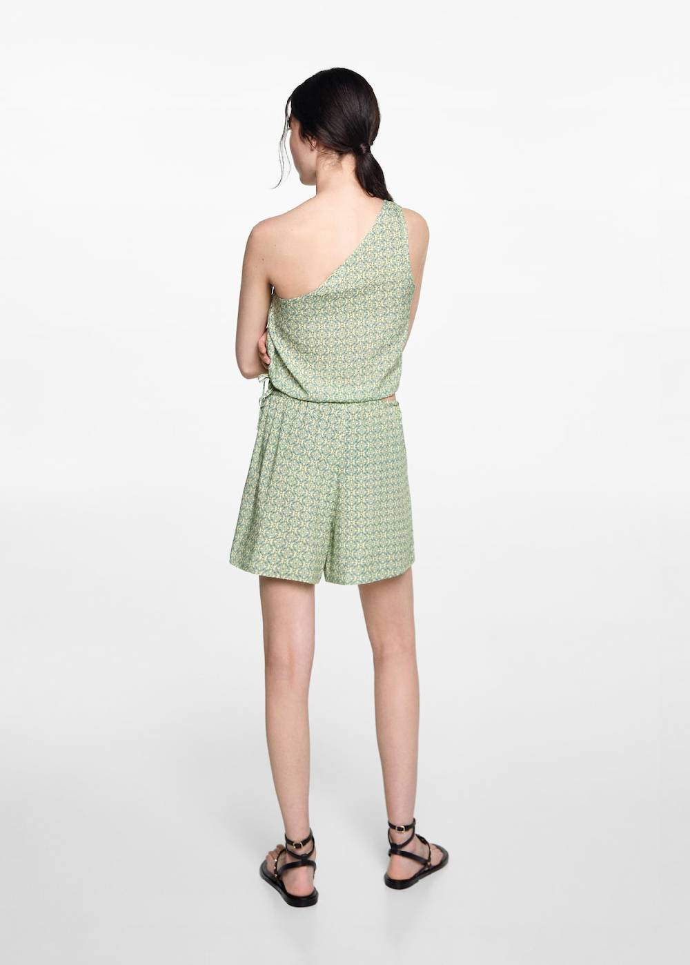 Mango Shorts mit geometrischem Print Im Verkauf