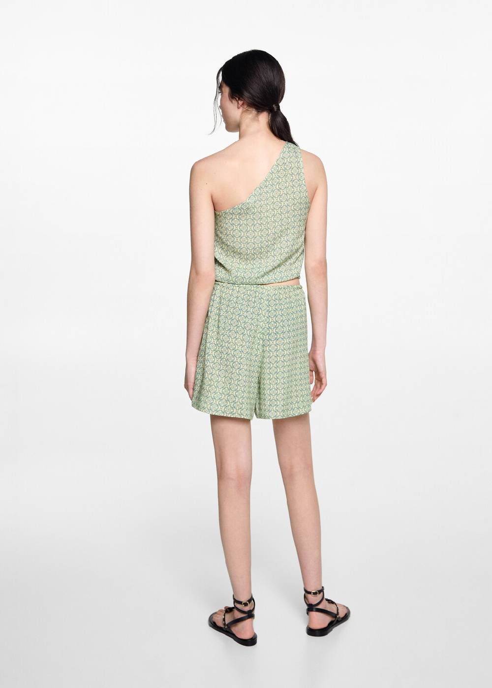 Mango Asymmetrisches Top mit Printmuster Online