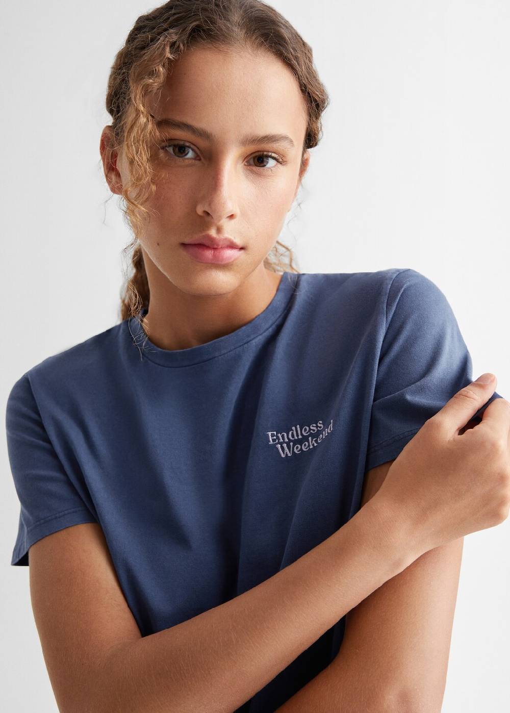 Mango T-Shirt mit Textaufdruck Meist gekauft