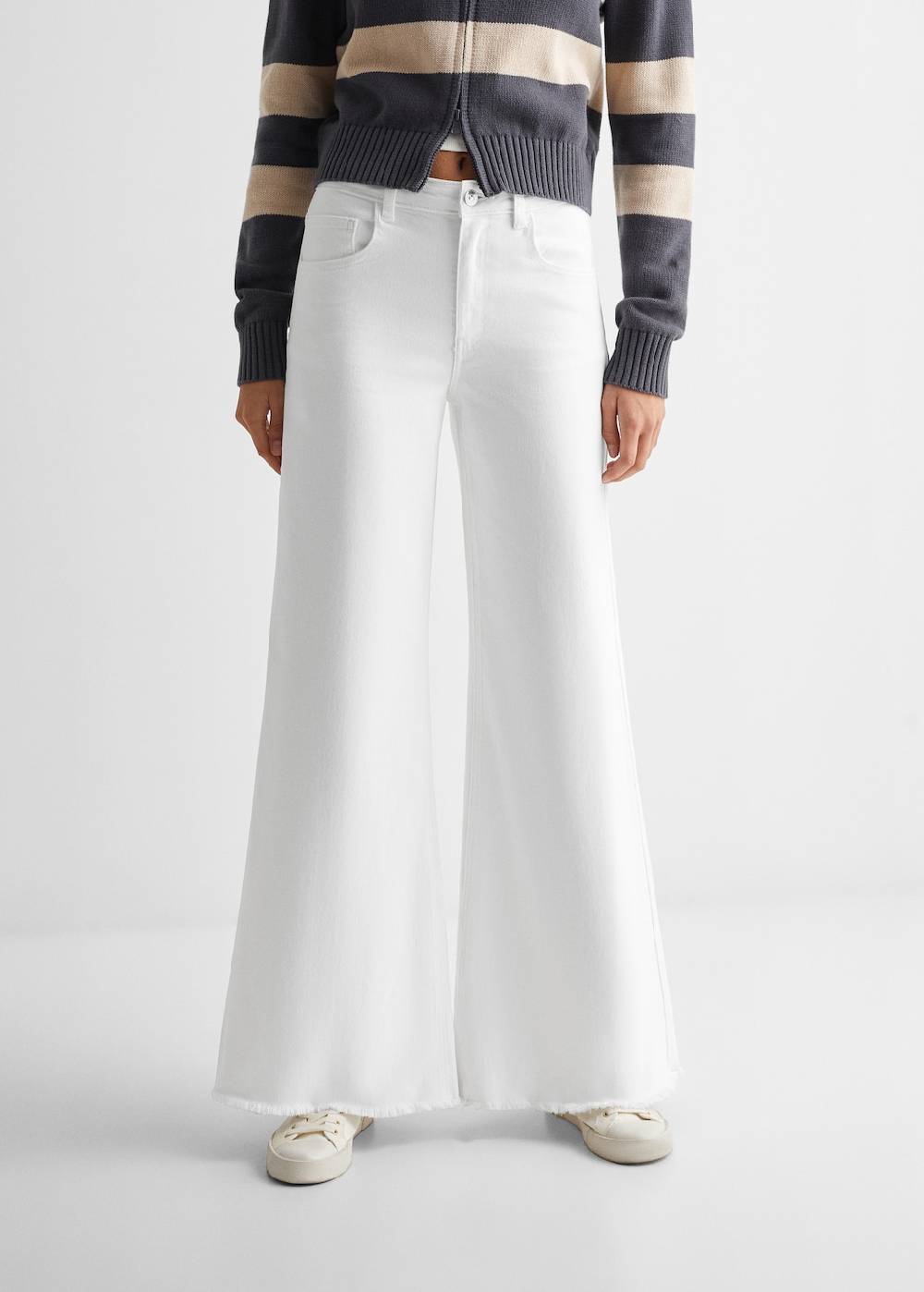 Mango Wideleg-Jeans mit mittlerer Bundhöhe Sonderangebot