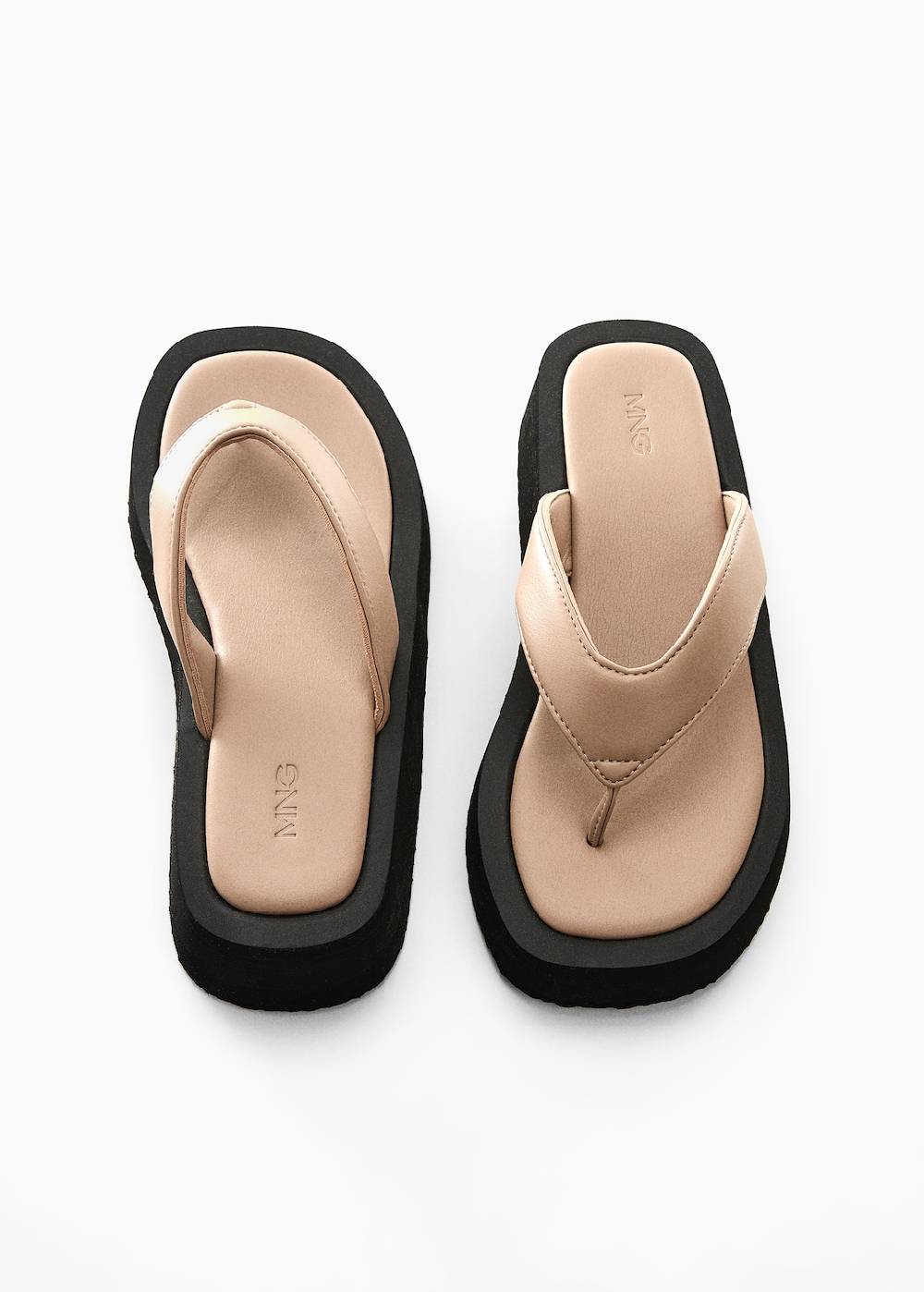 Mango Riemensandalen mit Plateau Günstig kaufen