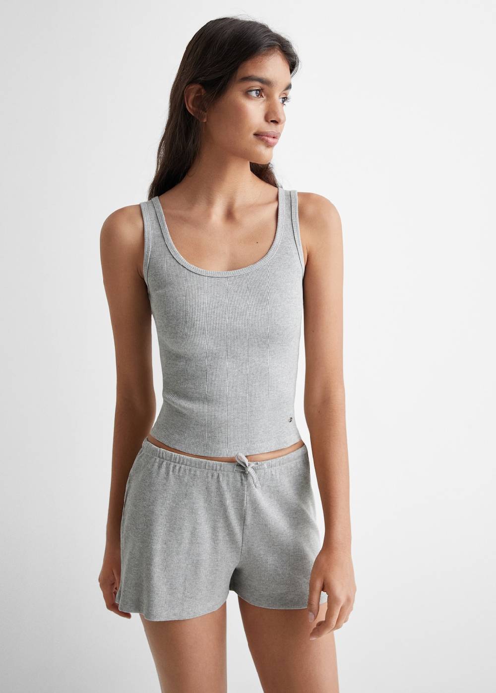 Mango Pack Kurzer Baumwoll-Pyjama Flash Sale
