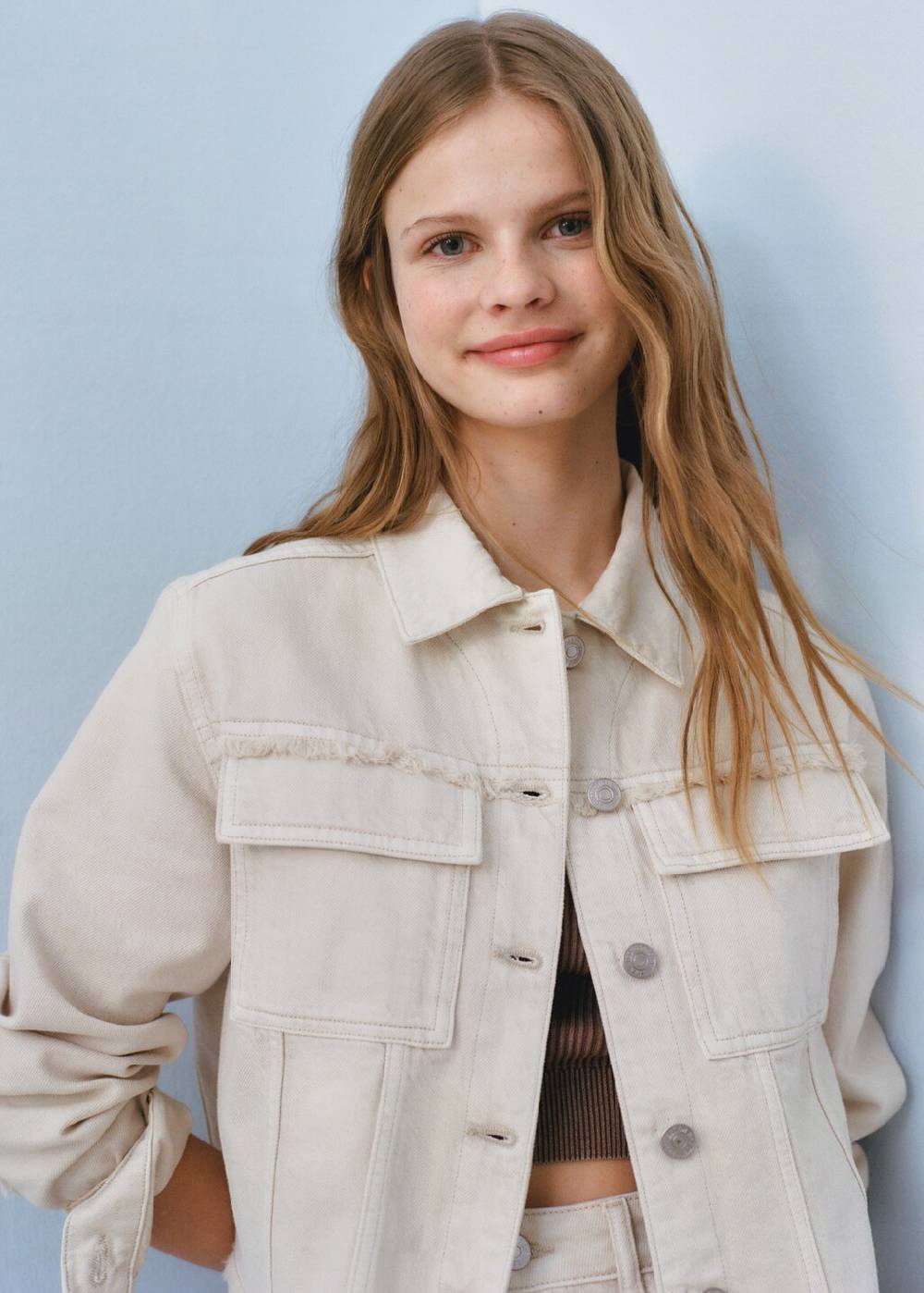 Mango Jeansjacke mit Taschen Online Shopping