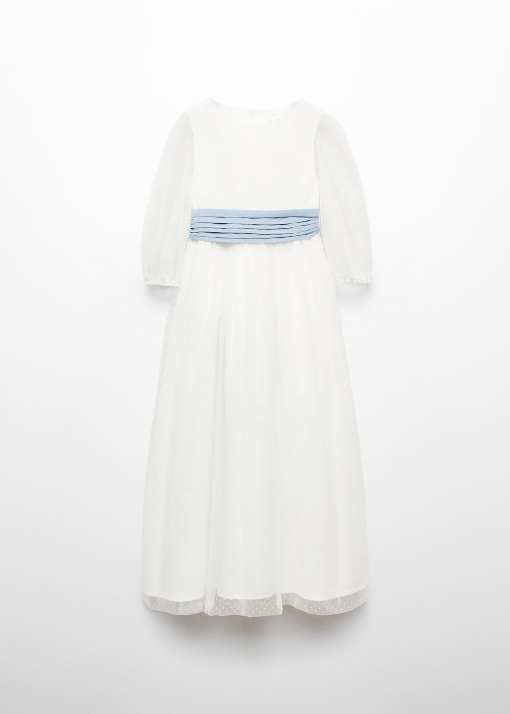 Mango Plumetis-Kleid mit Schleife Saisonschlussverkauf